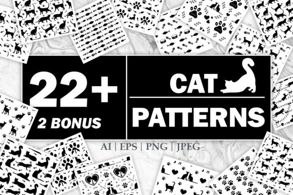 Cat Seamless Pattern Bundle