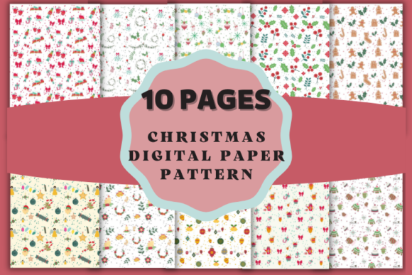 Christmas Digital Paper Pattern: A Versatile Resource for Creative Projects