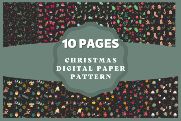 Christmas Digital Paper Pattern - Black: A Strategic Tool for Creative and Professional Use