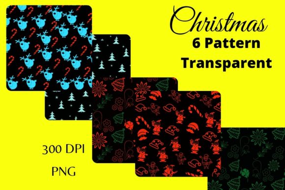 Christmas Pattern Transparent Vol 7: A Versatile Design Resource for Creative Projects