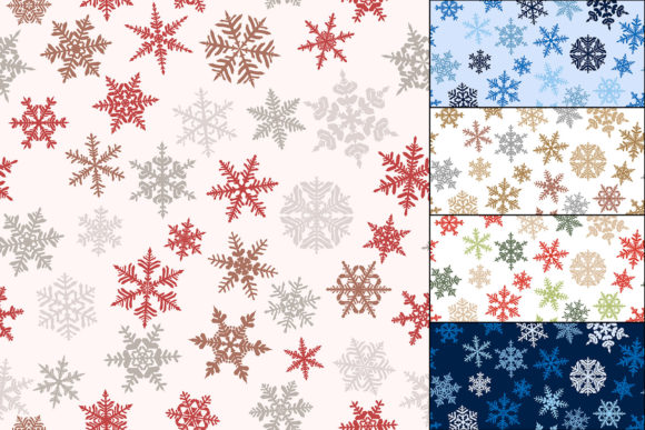 Christmas Seamless Pattern of Snowflakes: A Versatile Design Resource for Creative Professionals