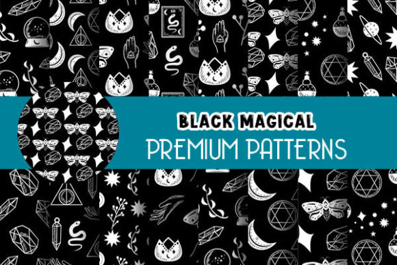 Dark Black Magical Digital Papers: A Creative Resource for Digital Designers