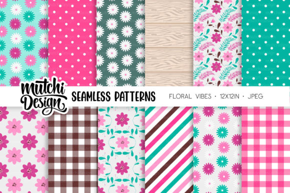 Floral Vibes Digital Papers: Elevate Your Creative Projects with Beautiful Patterns