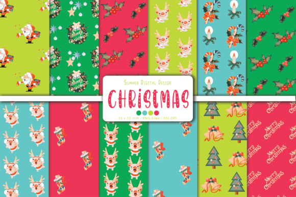 Scrapbook Christmas Digital Paper Pack: A Creative Resource for Holiday Projects