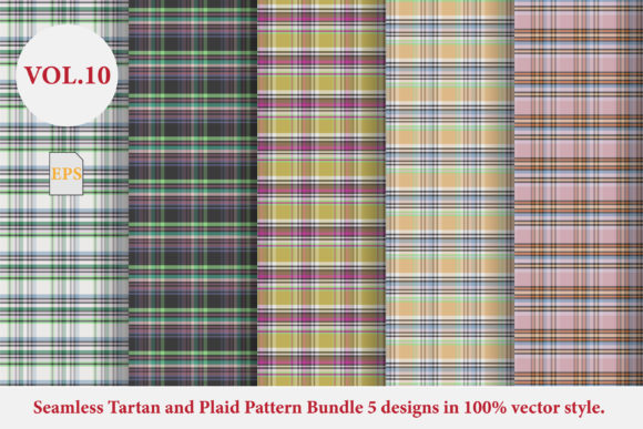 Tartan and Plaid Pattern Bundle Vol.10