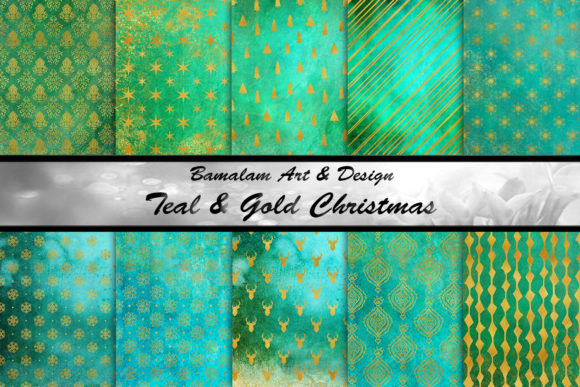 Teal Gold Christmas Backgrounds: Elevate Your Creative Projects with Elegance and Purpose